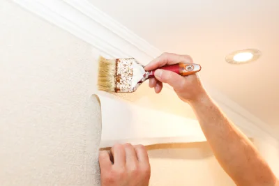 Pose de papier peint à Wickerschwihr — revêtements muraux et toiles de verre